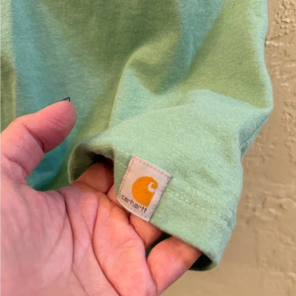 Carhartt Men's Mint Green Short Sleeve Tee SZ Small - Picture 2 of 14